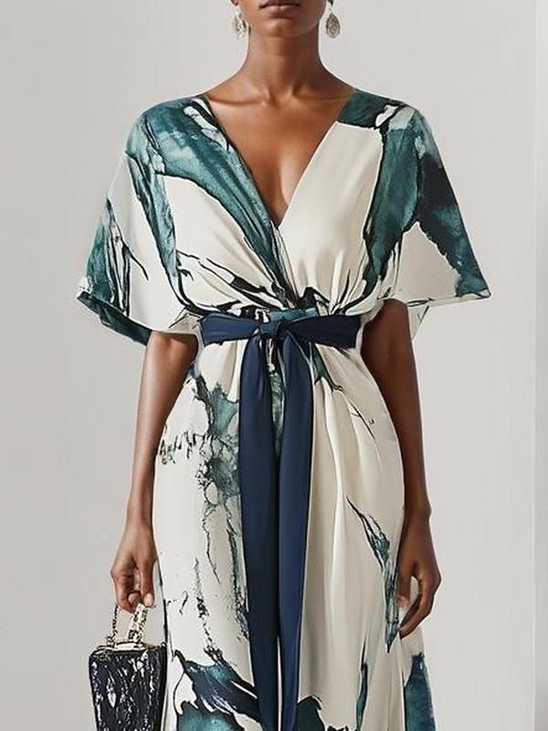 V-Neck Maxi Dress