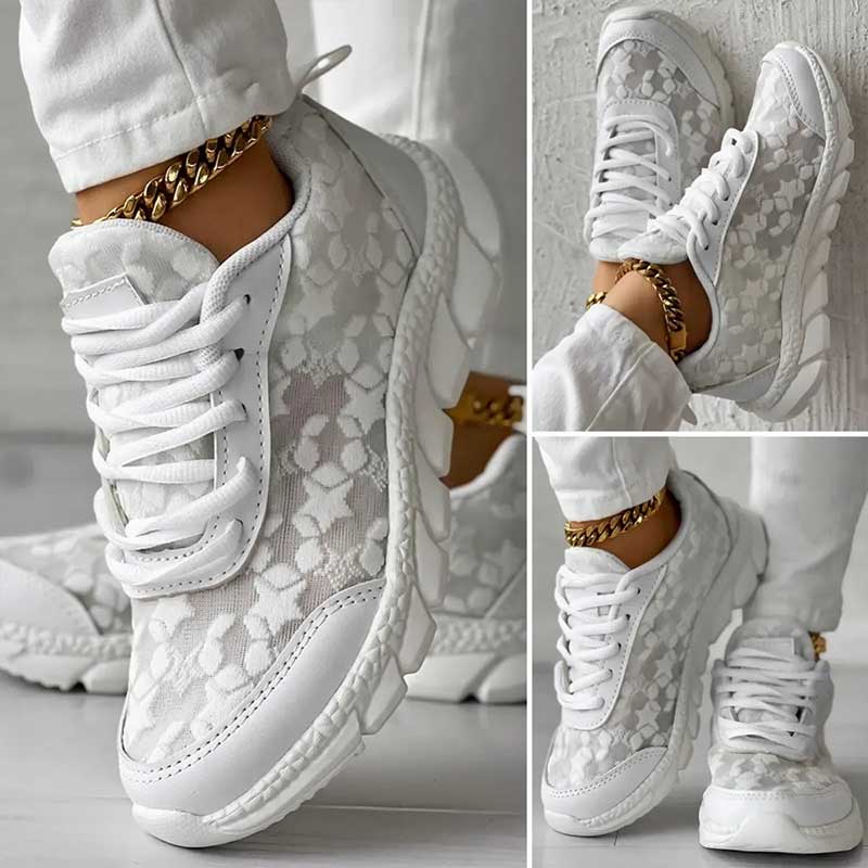 Bella Breathable Footwear with Toes and Round Laces