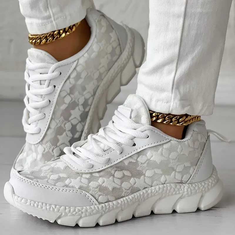 Bella Breathable Footwear with Toes and Round Laces