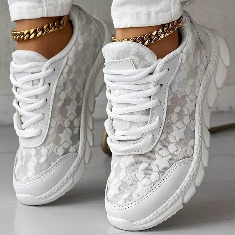 Bella Breathable Footwear with Toes and Round Laces