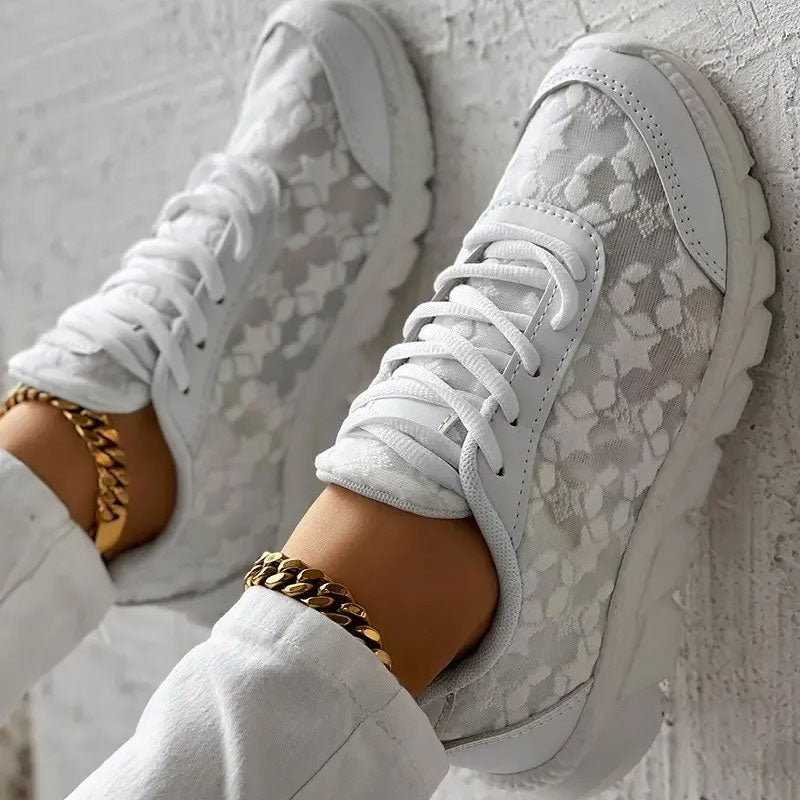 Bella Breathable Footwear with Toes and Round Laces