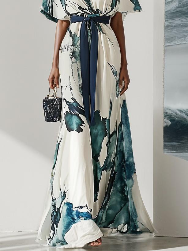 V-Neck Maxi Dress