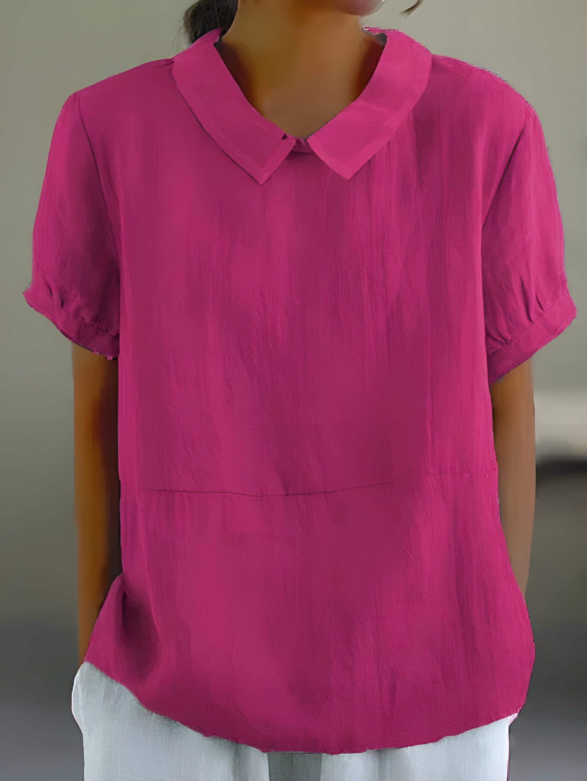 Camille™ | Vloeiende blouse met chique kraag