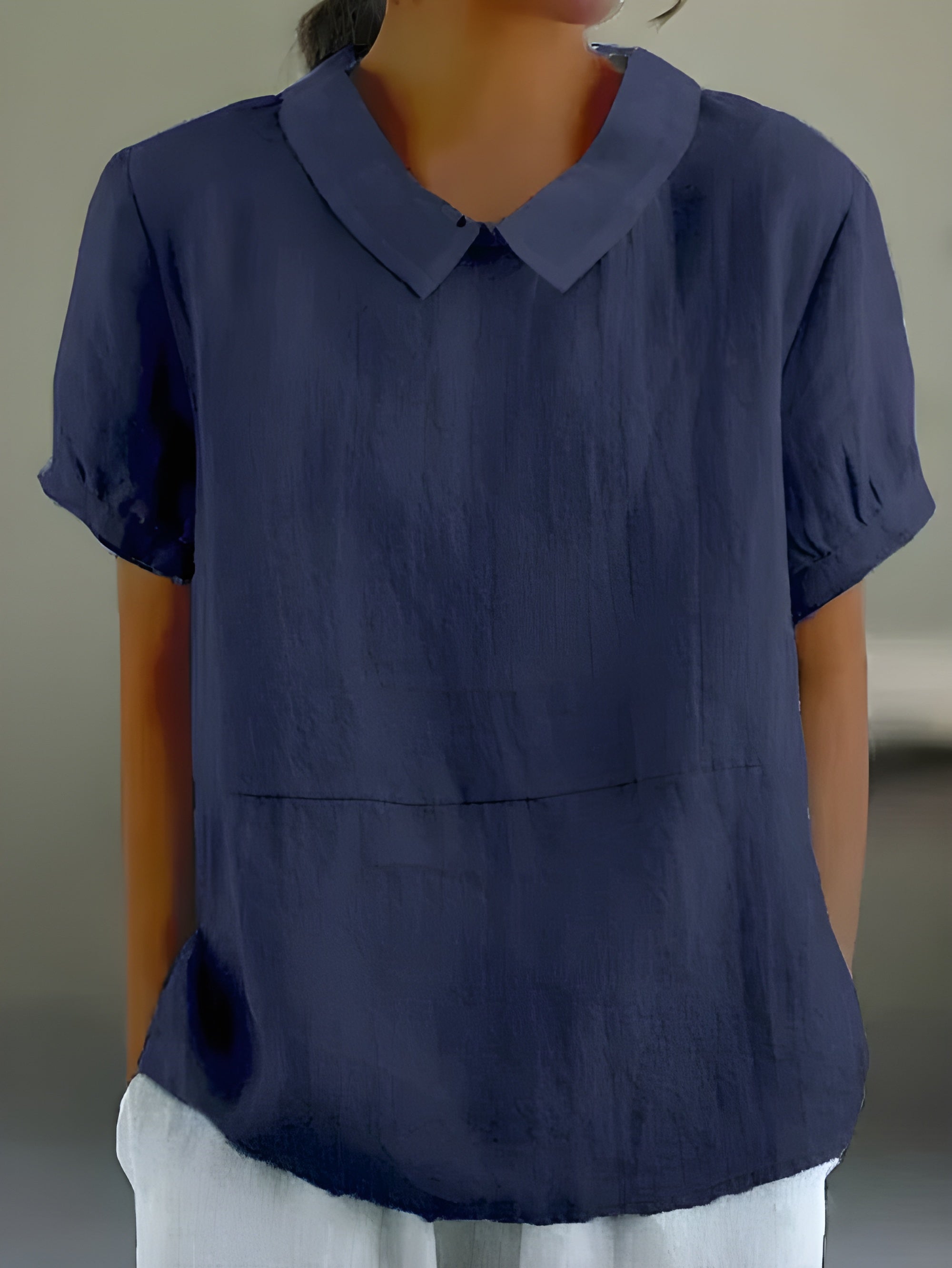 Camille™ | Vloeiende blouse met chique kraag