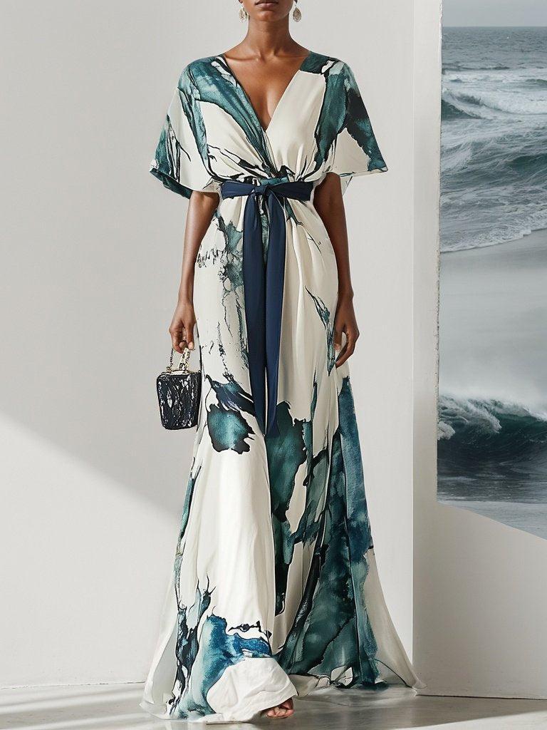 V-Neck Maxi Dress