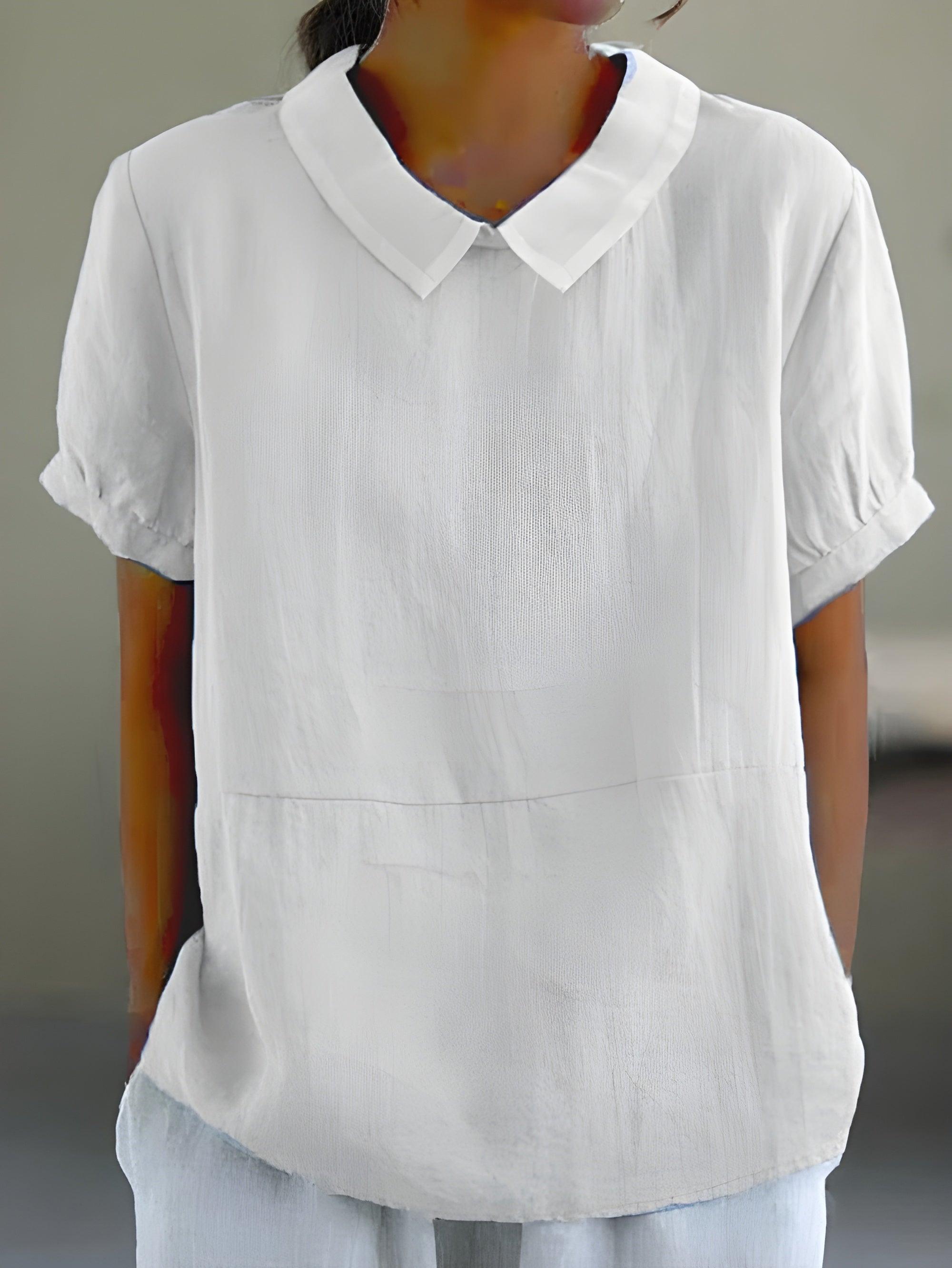 Camille™ | Vloeiende blouse met chique kraag