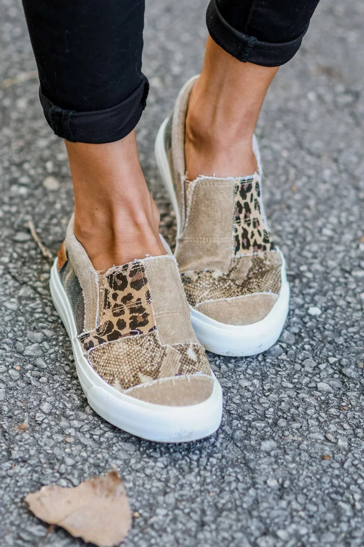 Judie Chic Patchwork Loafers – Stijlvol & Comfortabel