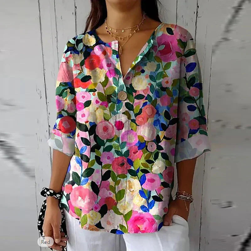 Meredith - Chique Bloemenblouse