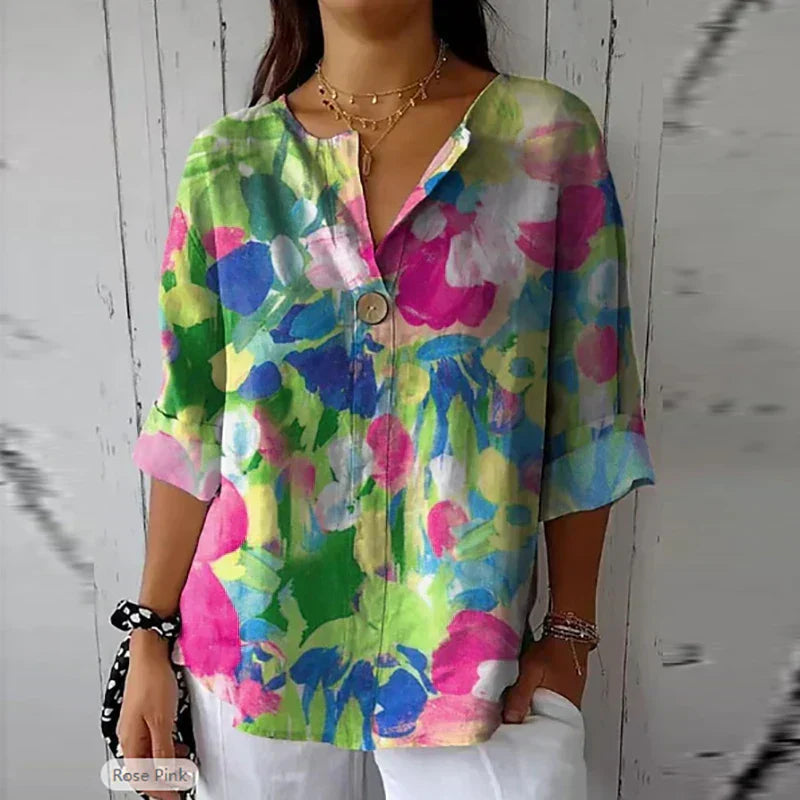 Meredith - Chique Bloemenblouse
