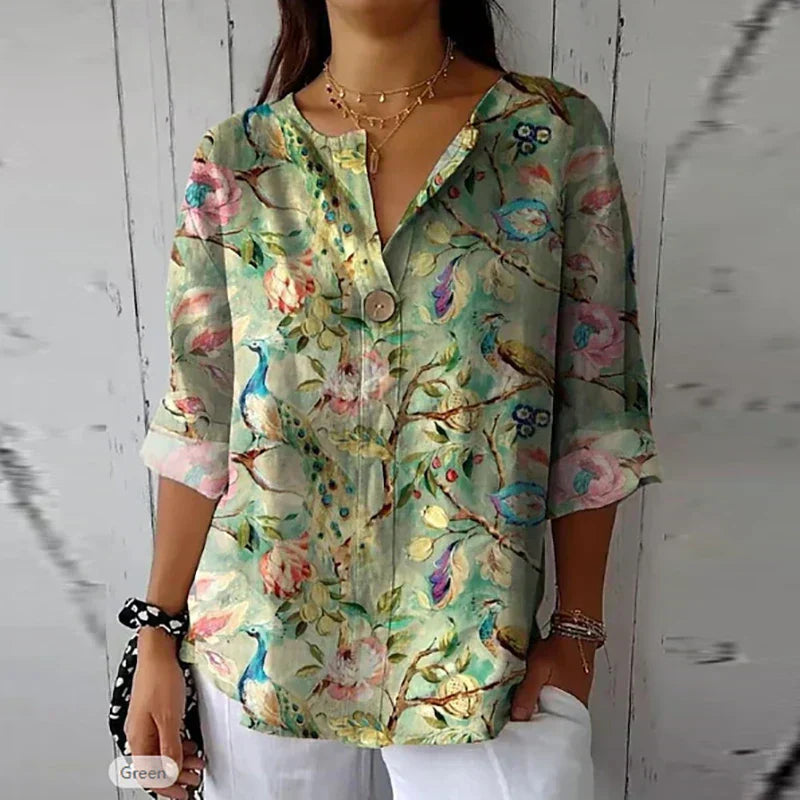 Meredith - Chique Bloemenblouse
