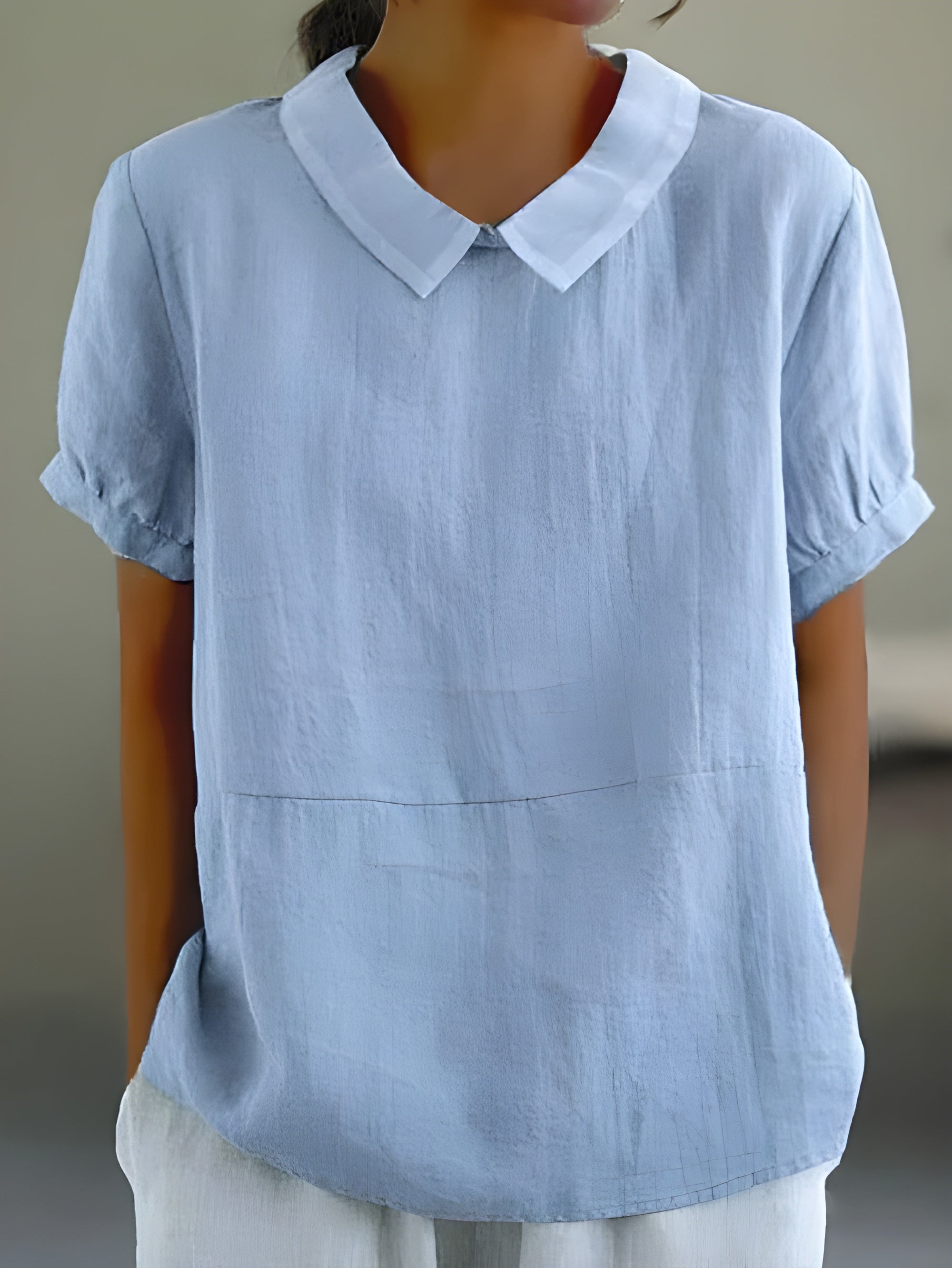 Camille™ | Vloeiende blouse met chique kraag
