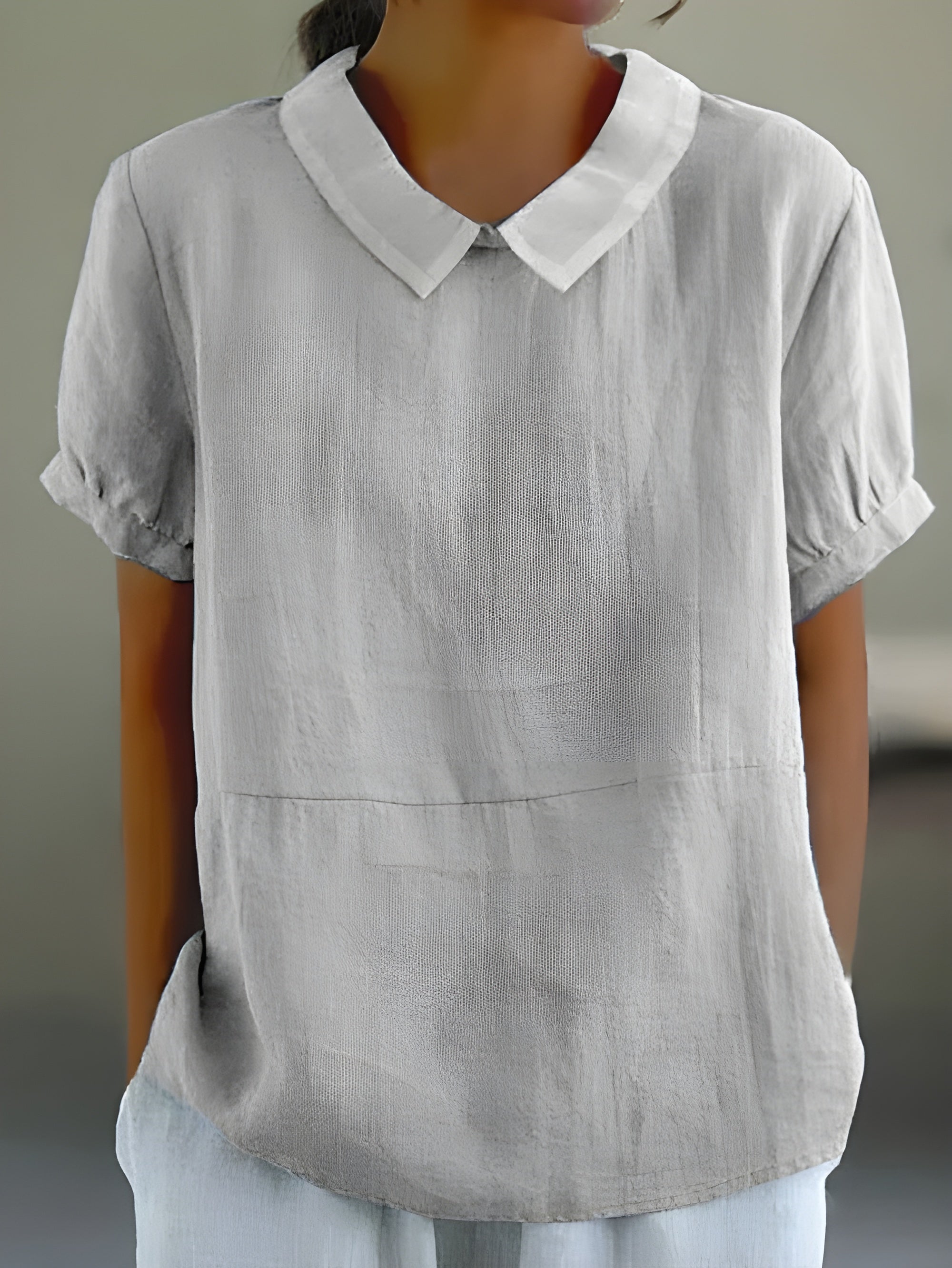 Camille™ | Vloeiende blouse met chique kraag