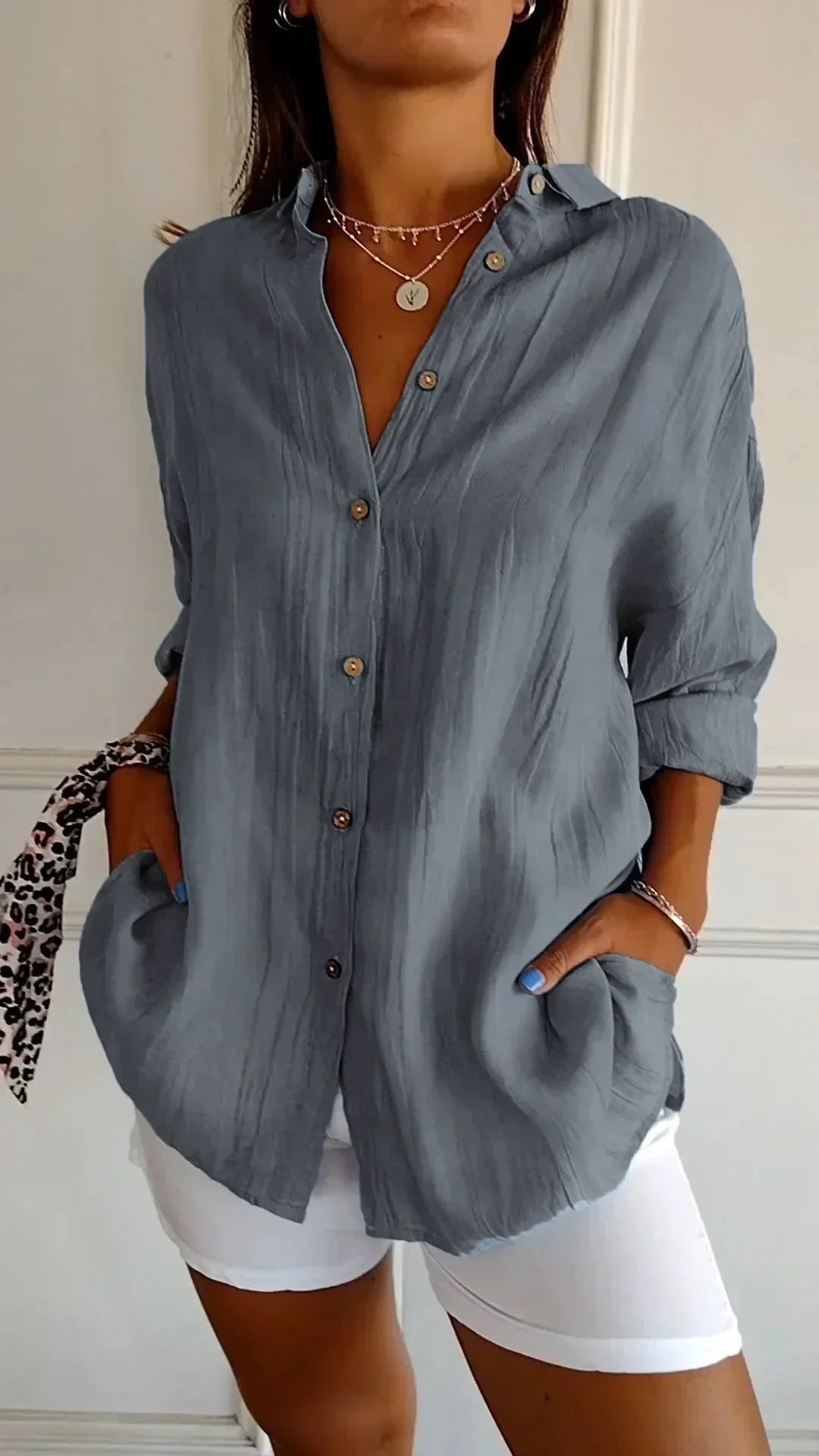 Seraphina™ Blouse van Hoogwaardige Katoen