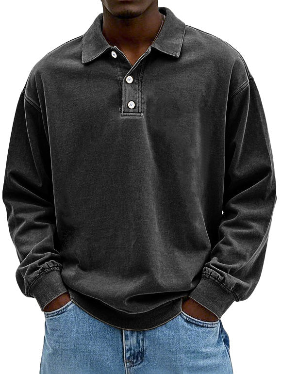 Matteo | Casual Long-Sleeve Men's Polo Shirt