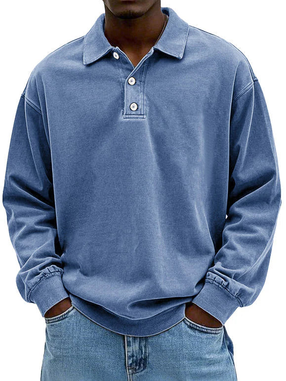 Matteo | Casual Long-Sleeve Men's Polo Shirt