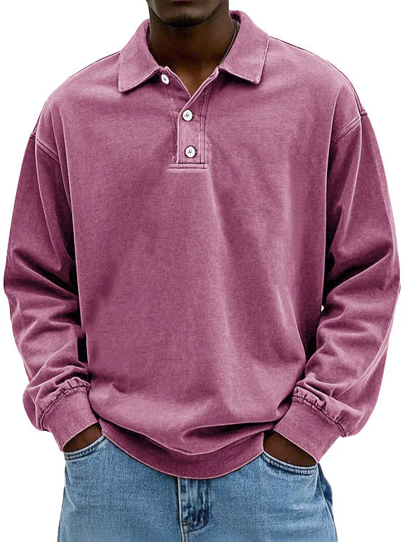 Matteo | Casual Long-Sleeve Men's Polo Shirt
