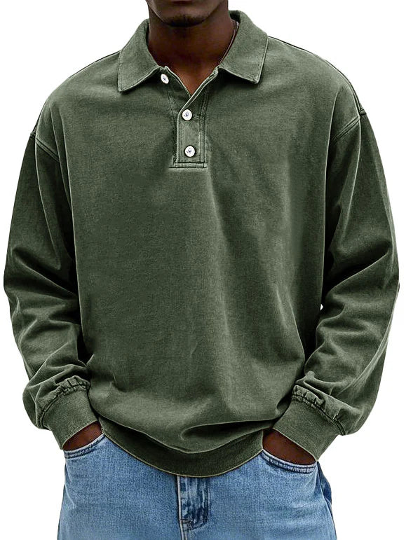 Matteo | Casual Long-Sleeve Men's Polo Shirt