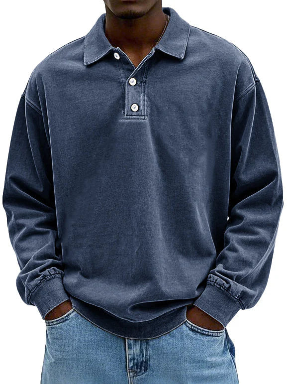 Matteo | Casual Long-Sleeve Men's Polo Shirt