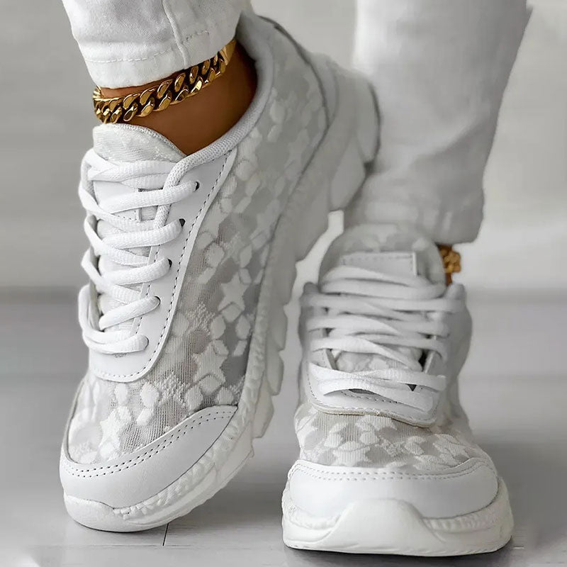 Bella Breathable Footwear with Toes and Round Laces