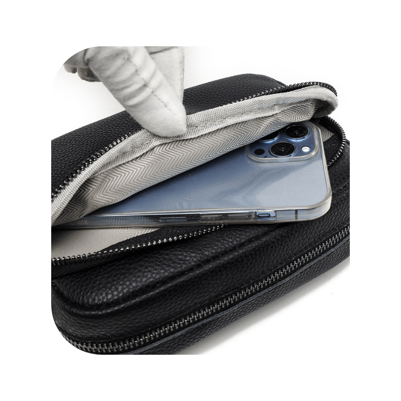 Practical Genuine Leather Crossbody Bag – Phone Pocket 3