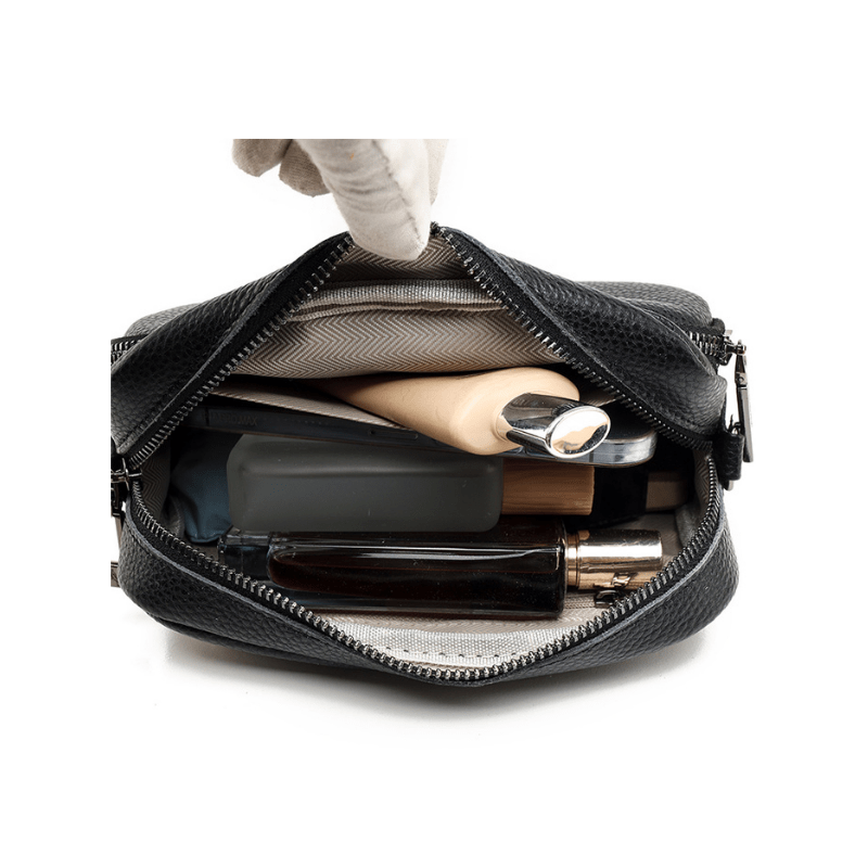Practical Genuine Leather Crossbody Bag – Phone Pocket 3